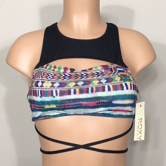 ROXY high neck bikini top. NWT - Picture 5 of 10
